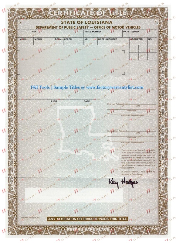 Title — Луизиана