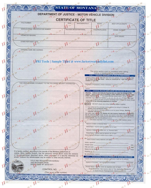 Title — Монтана