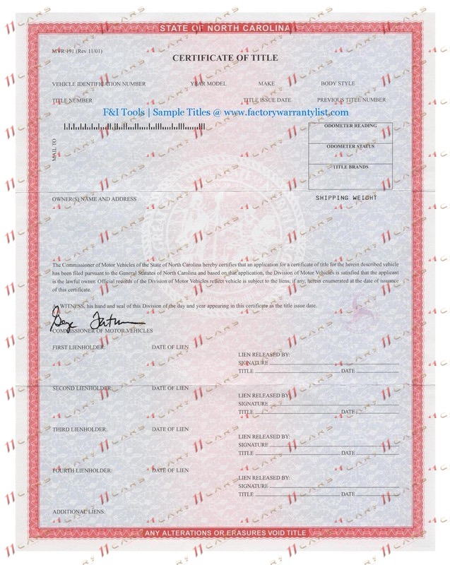 Title — Северна Каролина