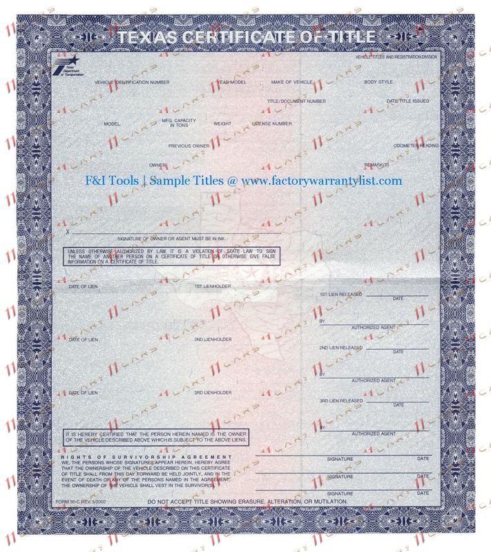 Title — Тексас