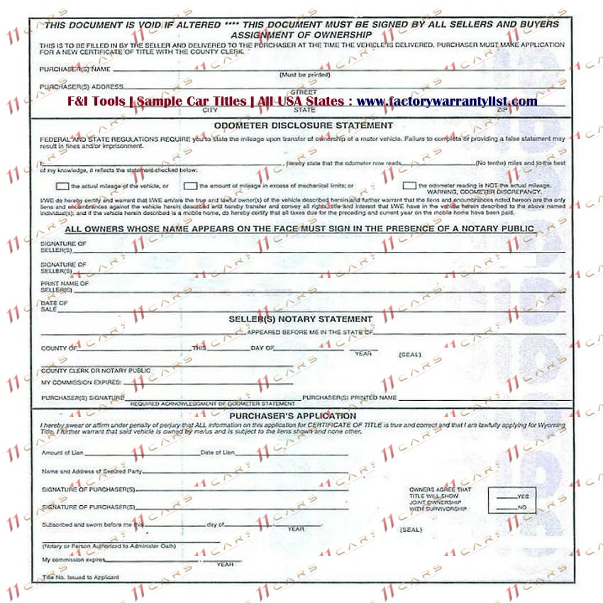 Title (Гръб) — Уайоминг